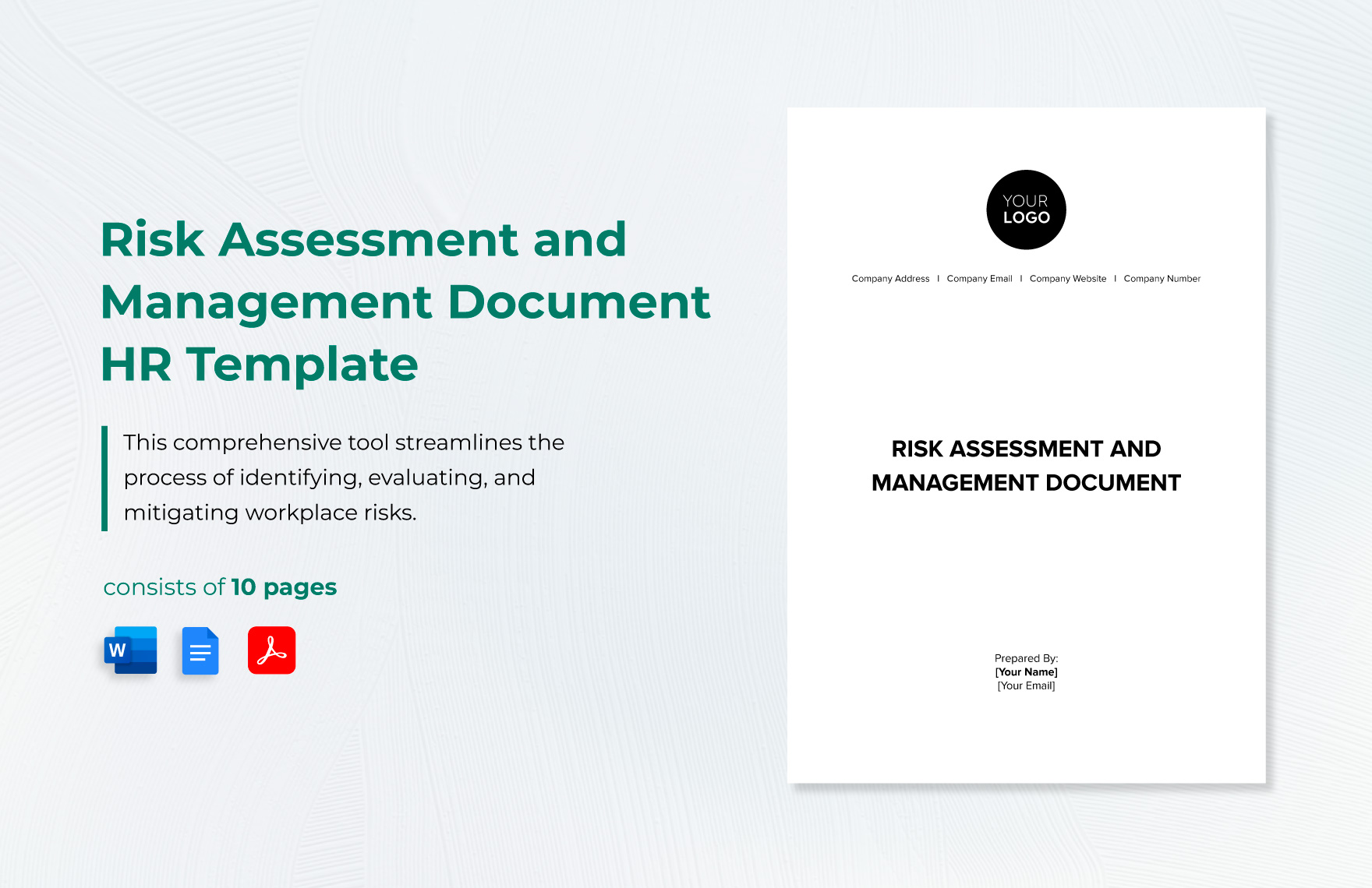 Risk Assessment and Management Document HR Template