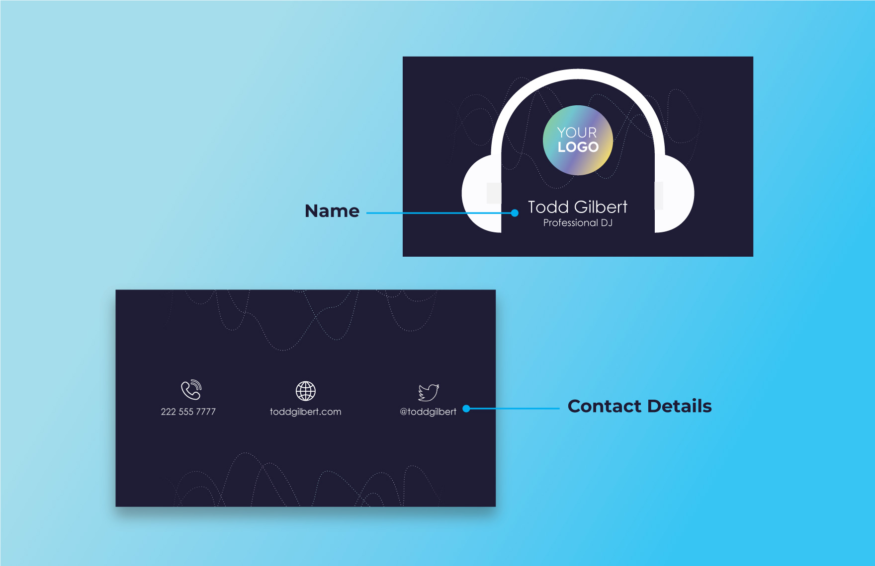 DJ Business Card Template