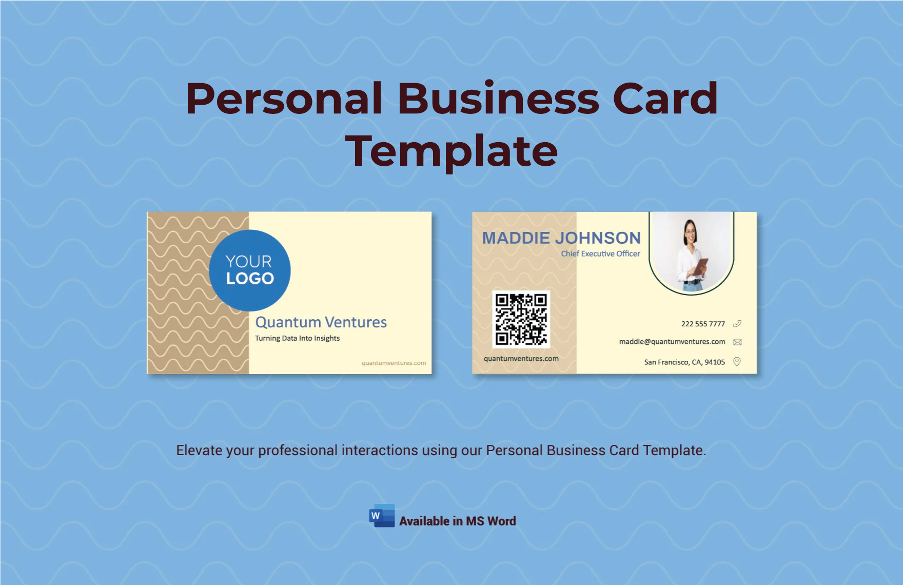 Personal Business Card Template