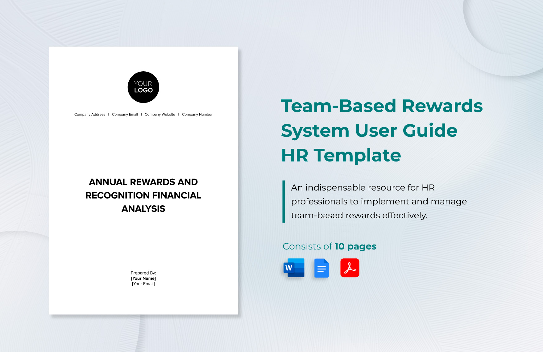 Team-Based Rewards System User Guide HR Template