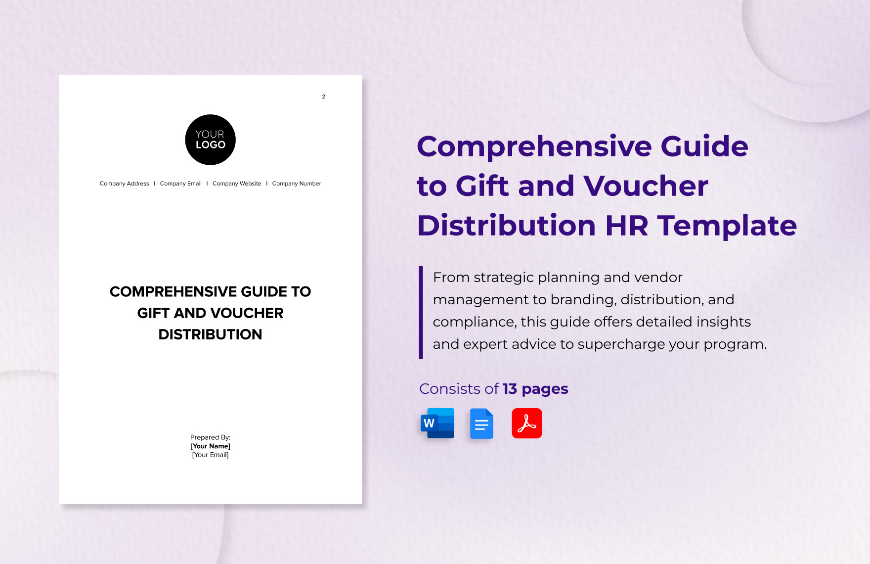 Comprehensive Guide to Gift and Voucher Distribution HR Template