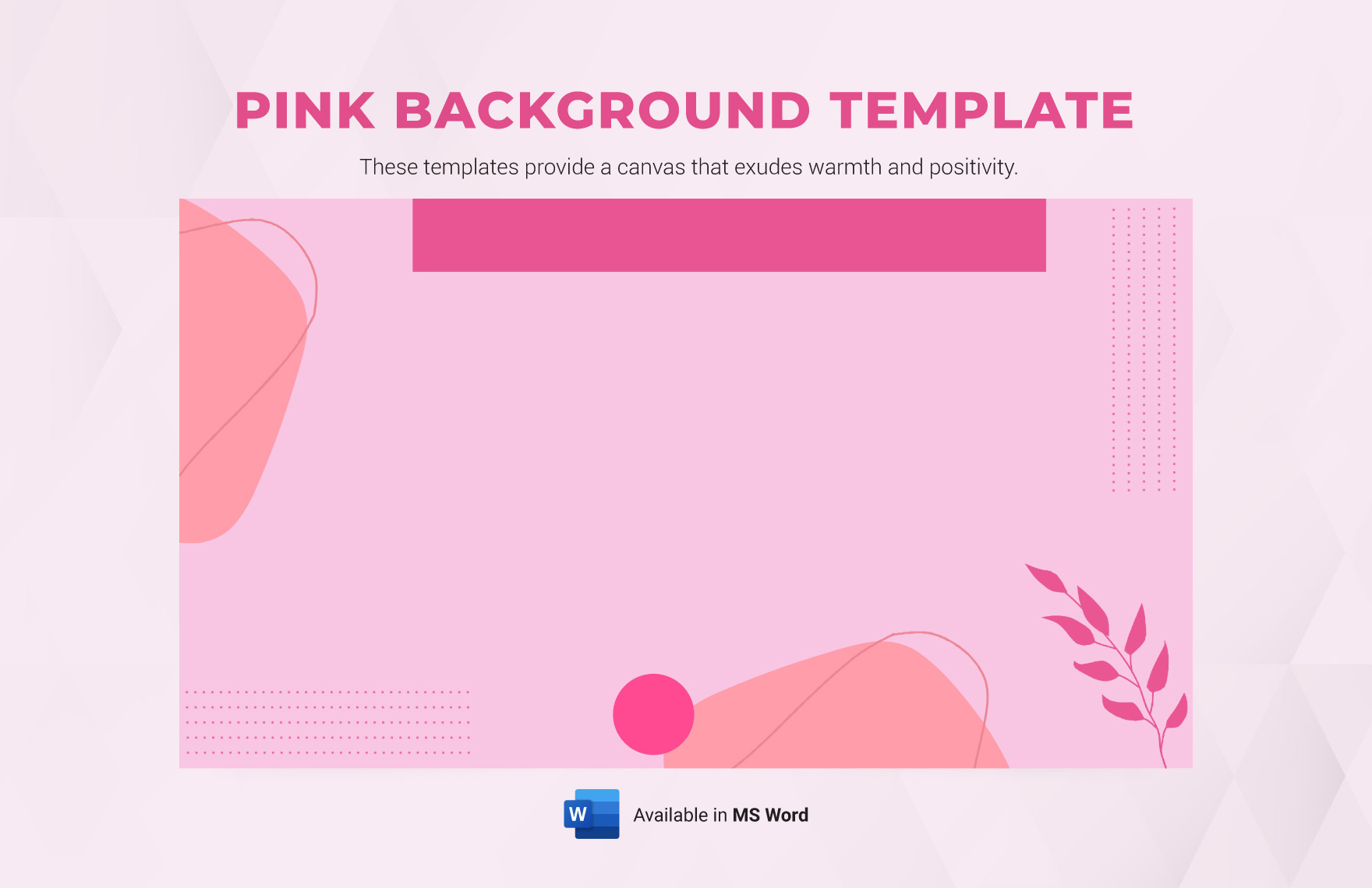 Pink Background Template