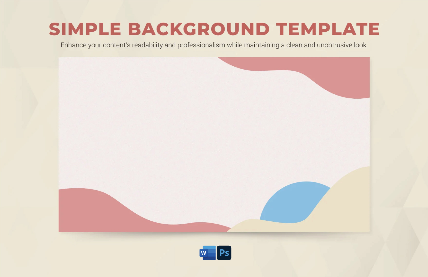 Simple Background Template