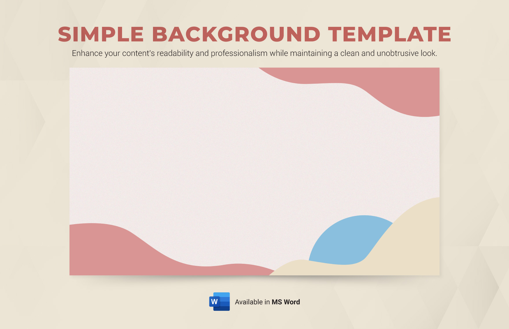 Simple Background Template