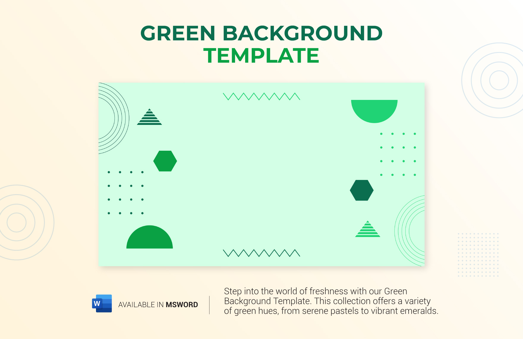 Green Background Template