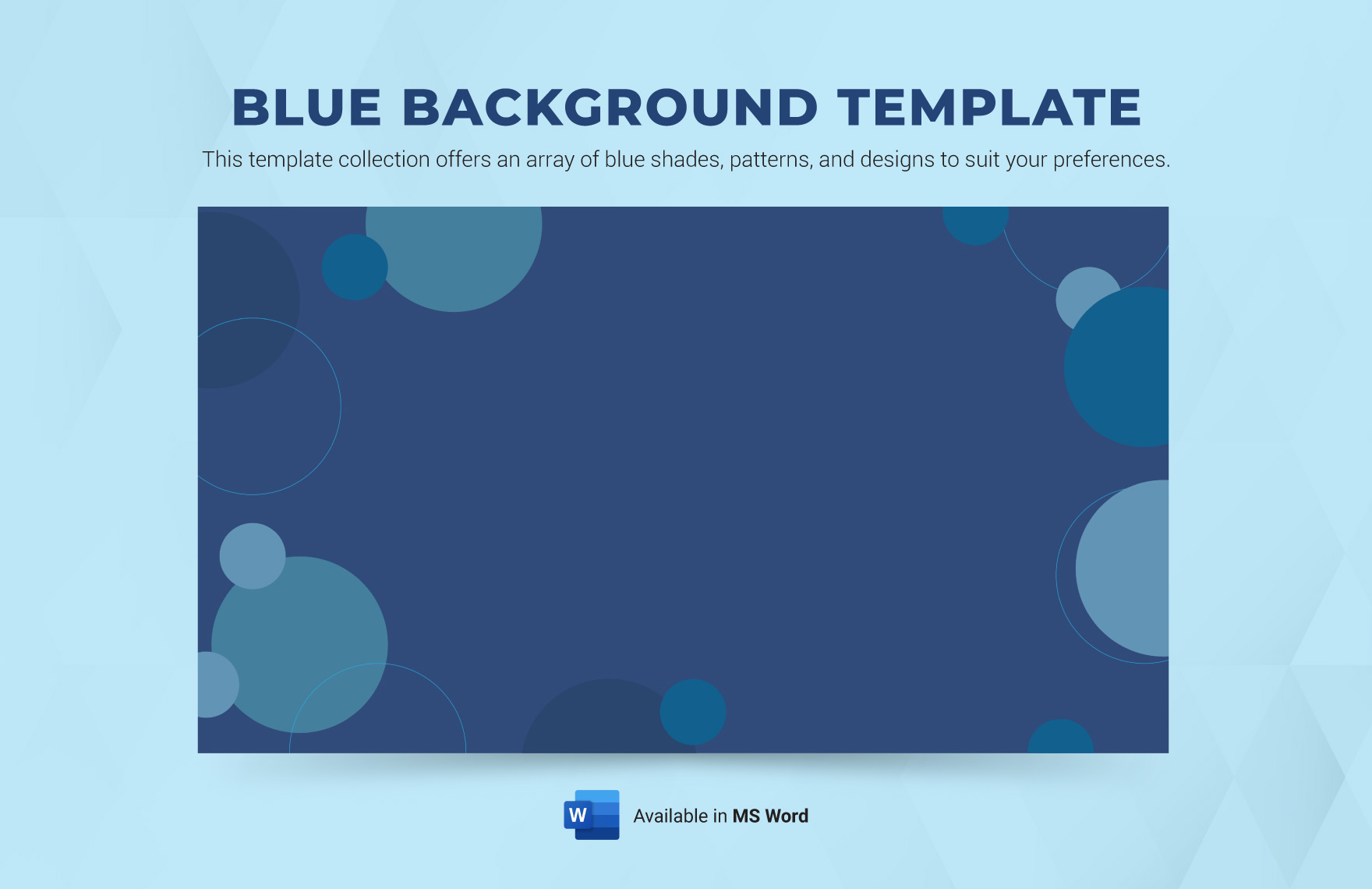 Blue Background Template