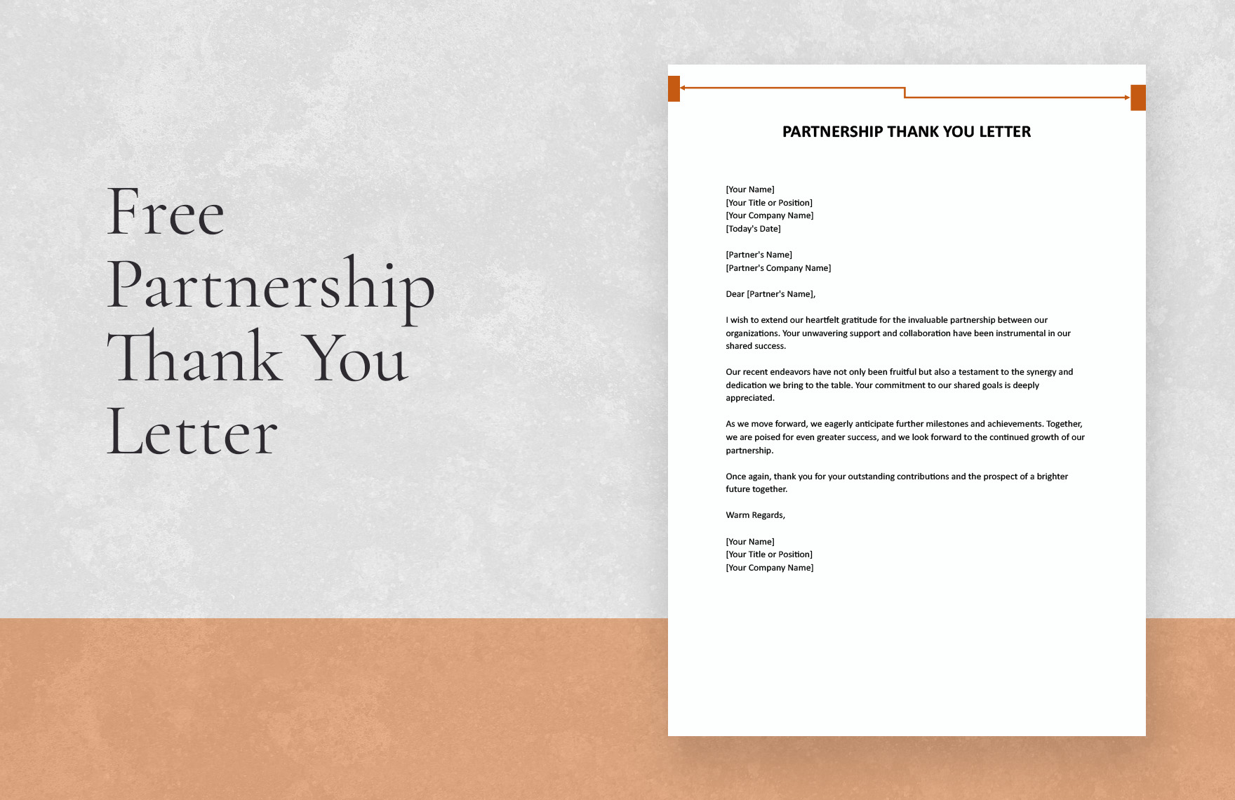 Partnership Thank You Letter