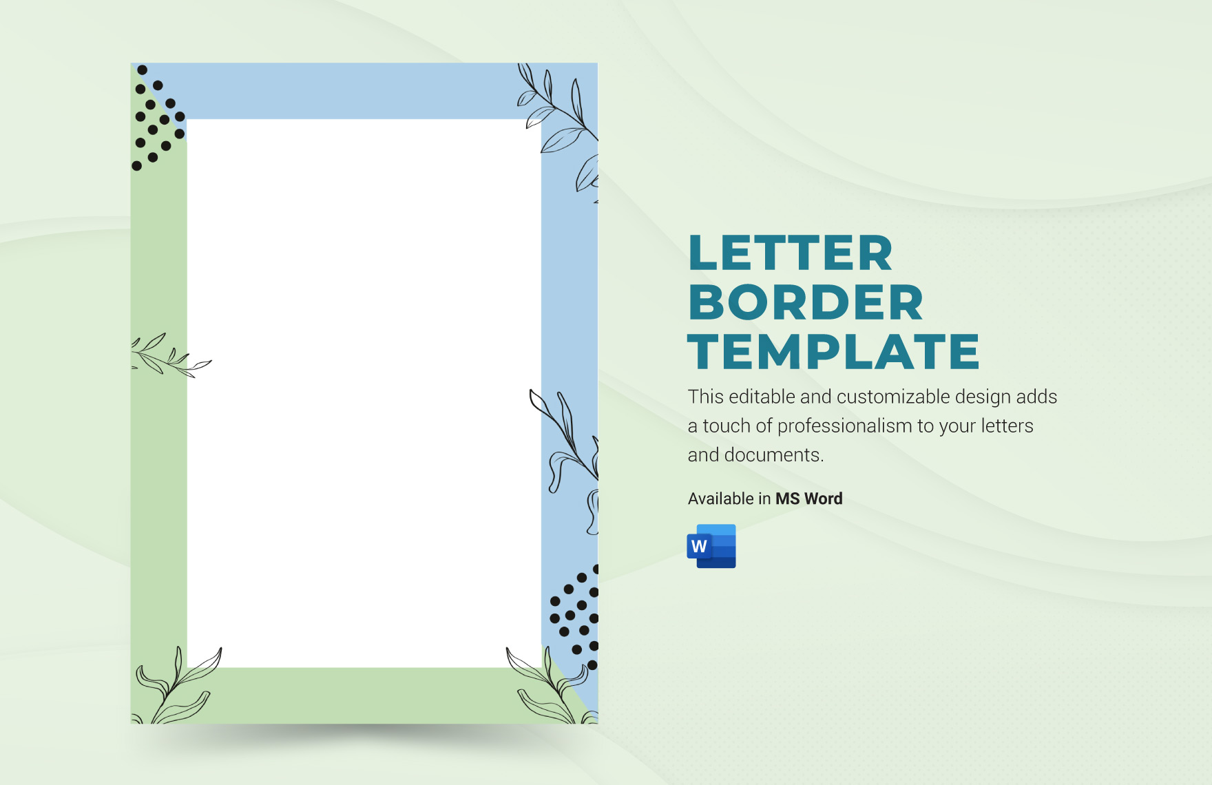 Letter Border Template