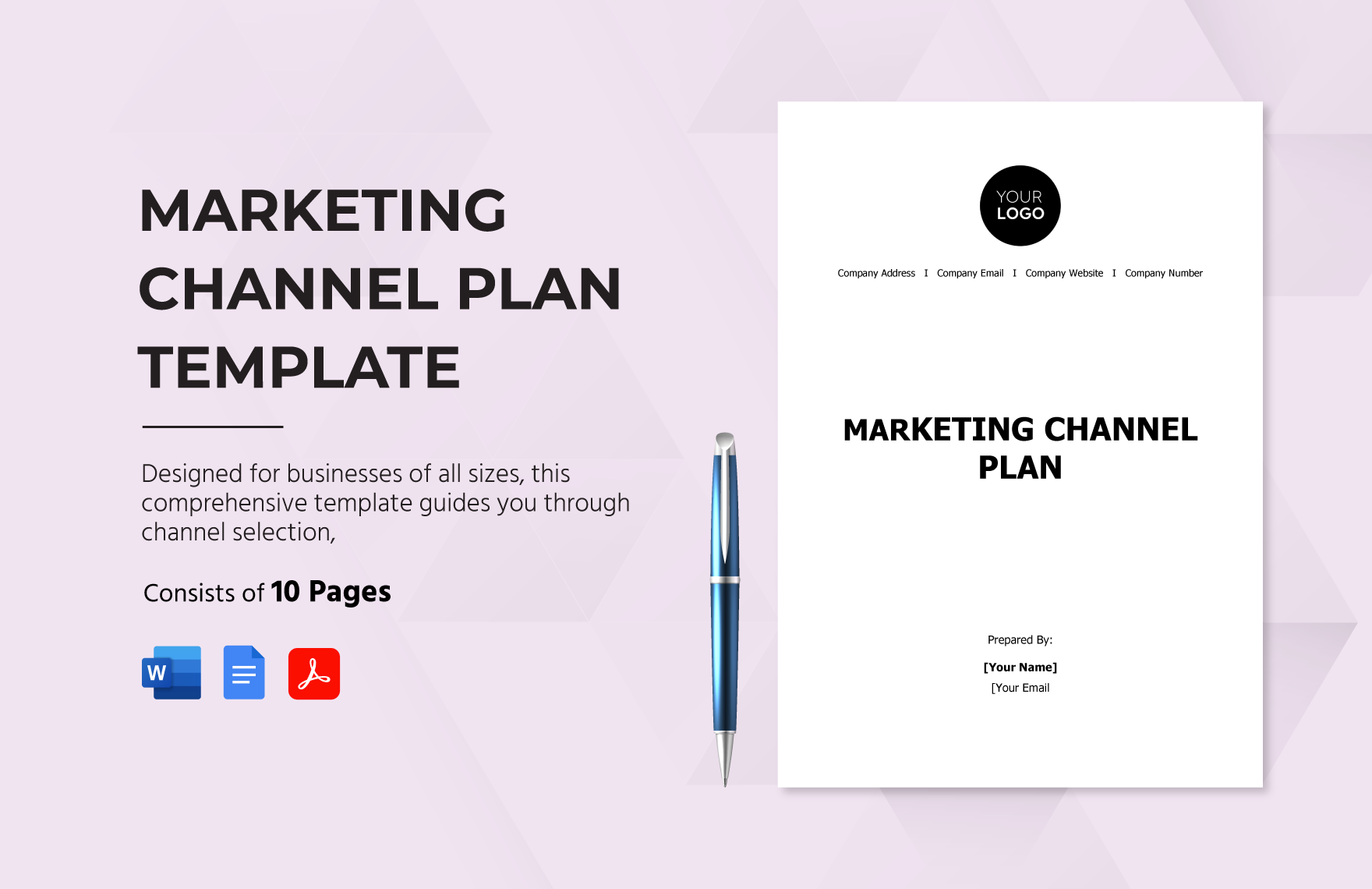 Marketing Channel Plan Template