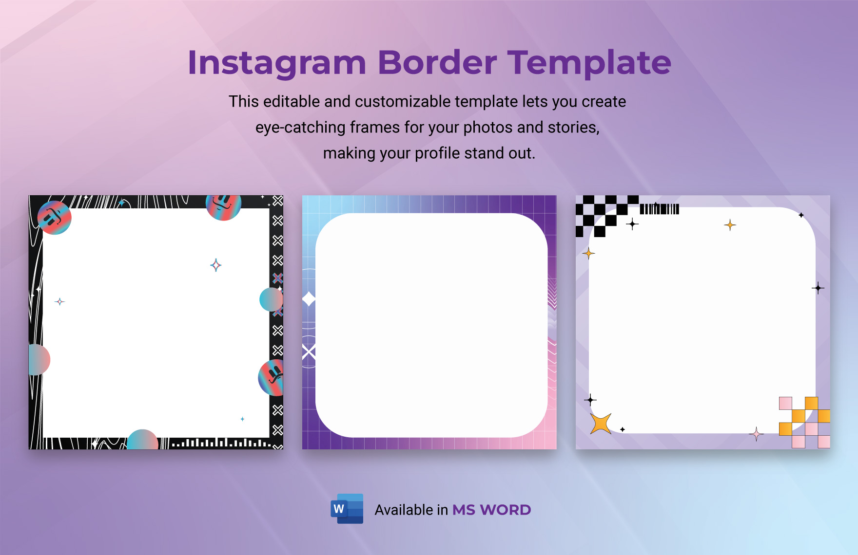 Instagram Border Template