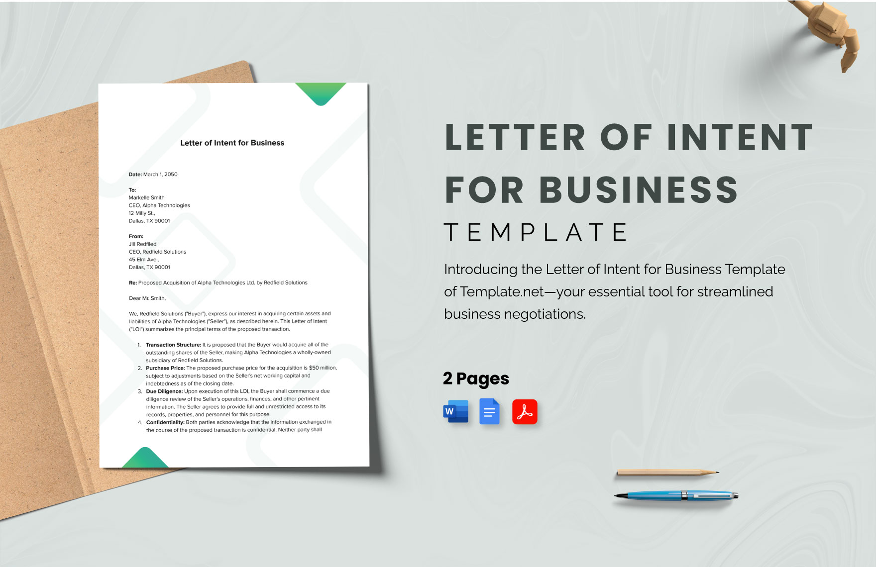 Letter of Intent for Business Template