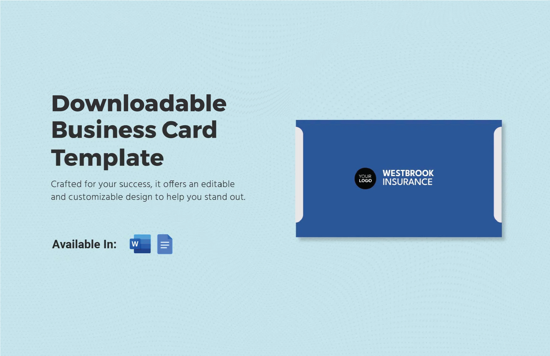 Downloadable Business Card Template