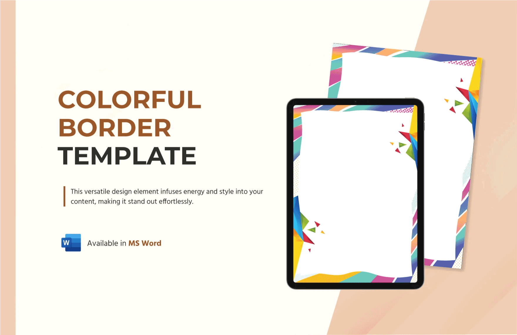 Colorful Border Template