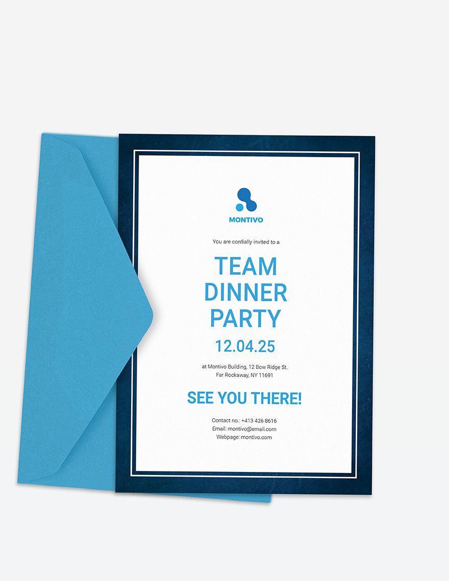 Team Dinner Party Invitation Template in Publisher, Pages, PSD, Illustrator, Word, Outlook - Download | Template.net