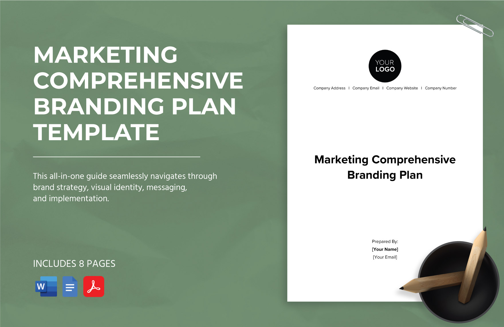 Marketing Comprehensive Branding Plan Template