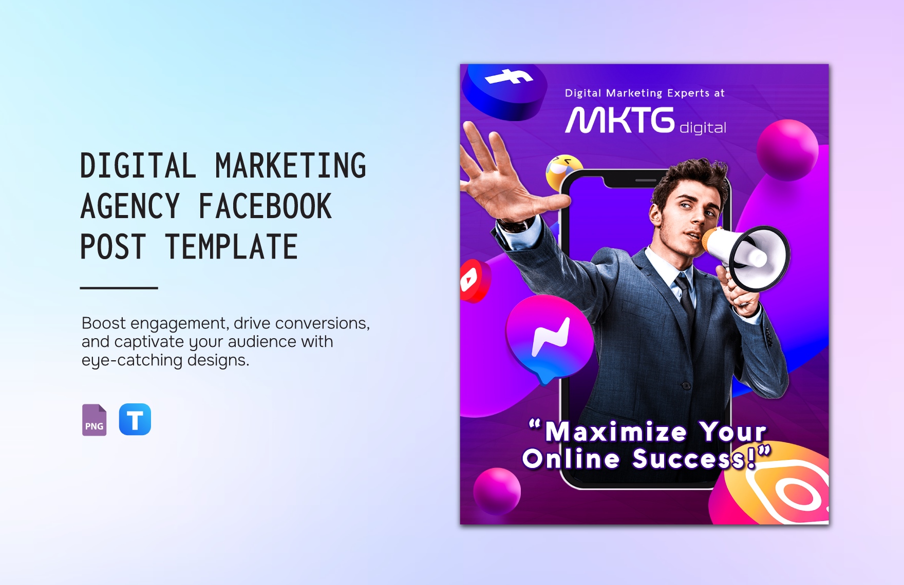 Digital Marketing Agency Facebook Post Template