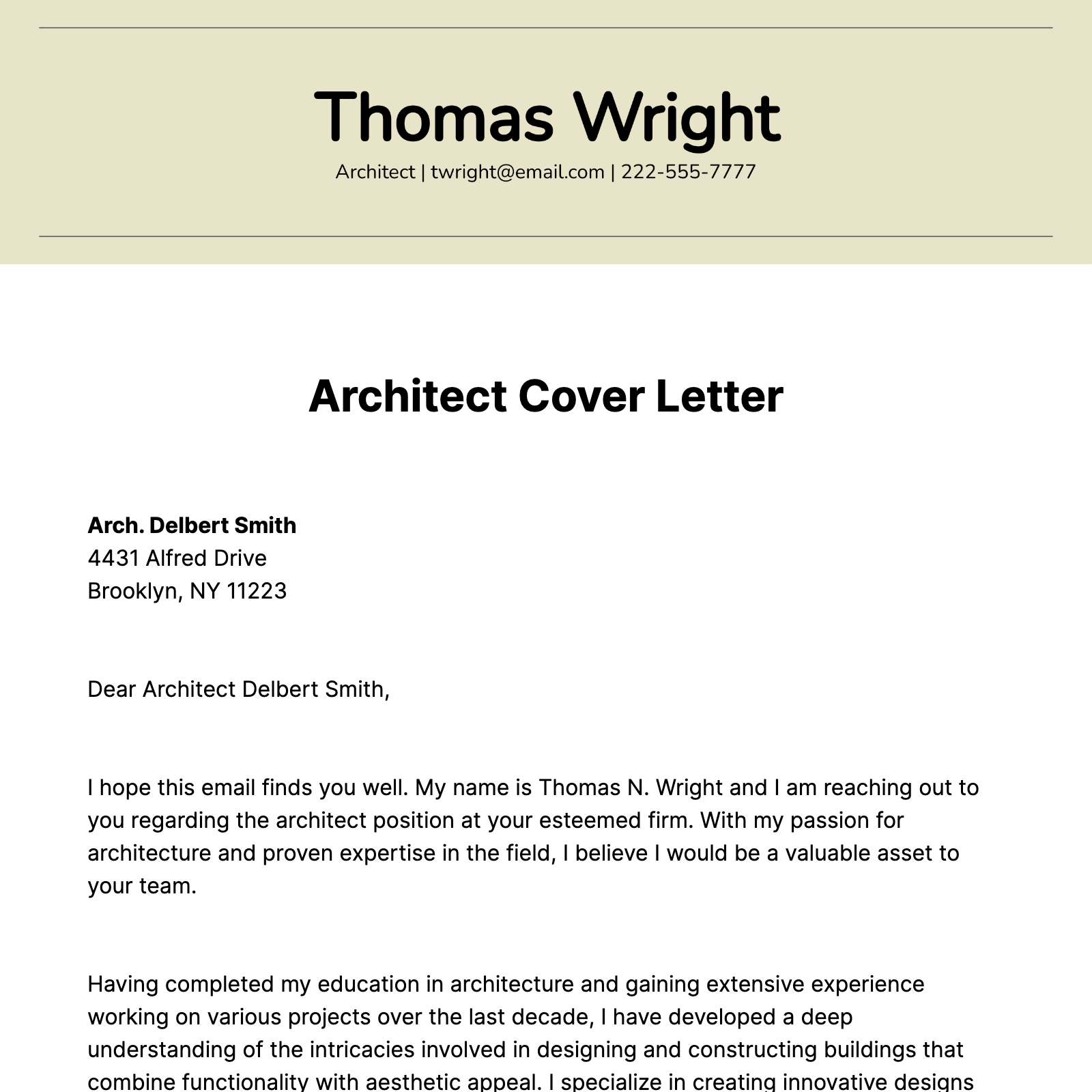 Page 55 FREE Cover Letter Templates & Examples - Edit Online & Download ...