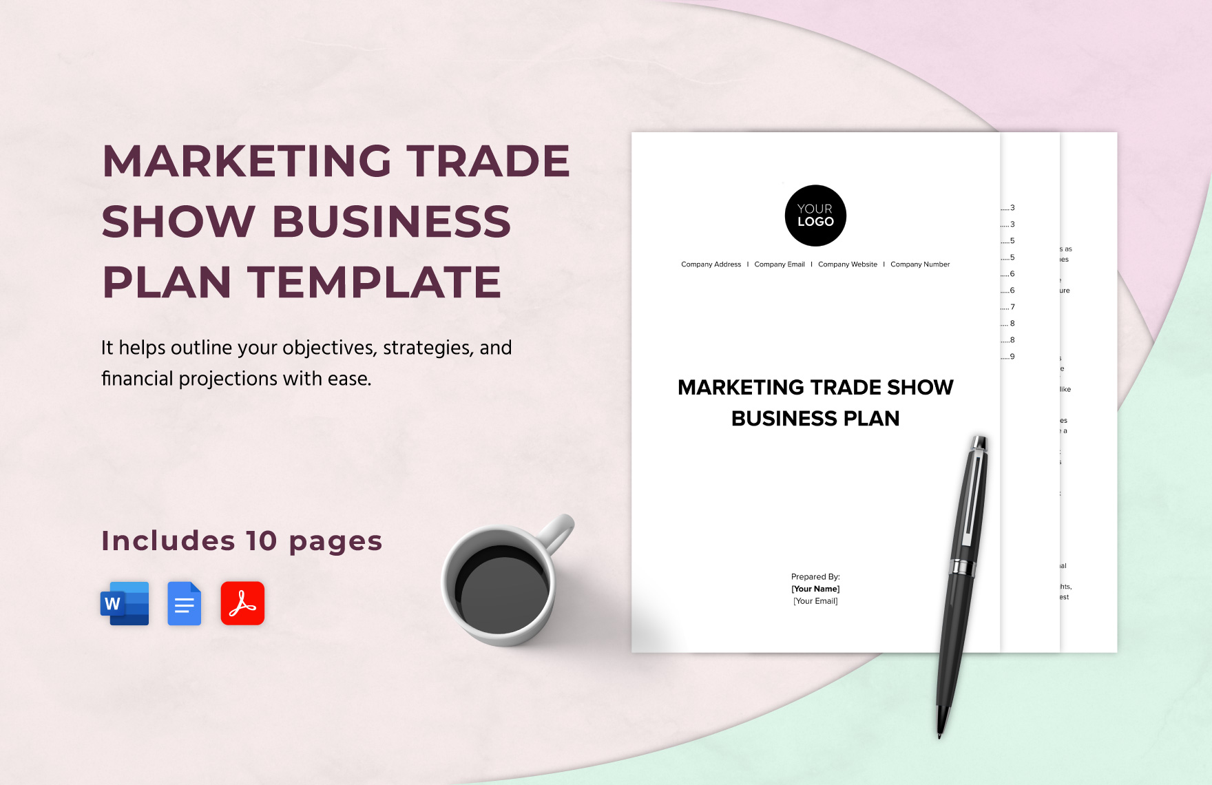 Marketing Trade Show Business Plan Template