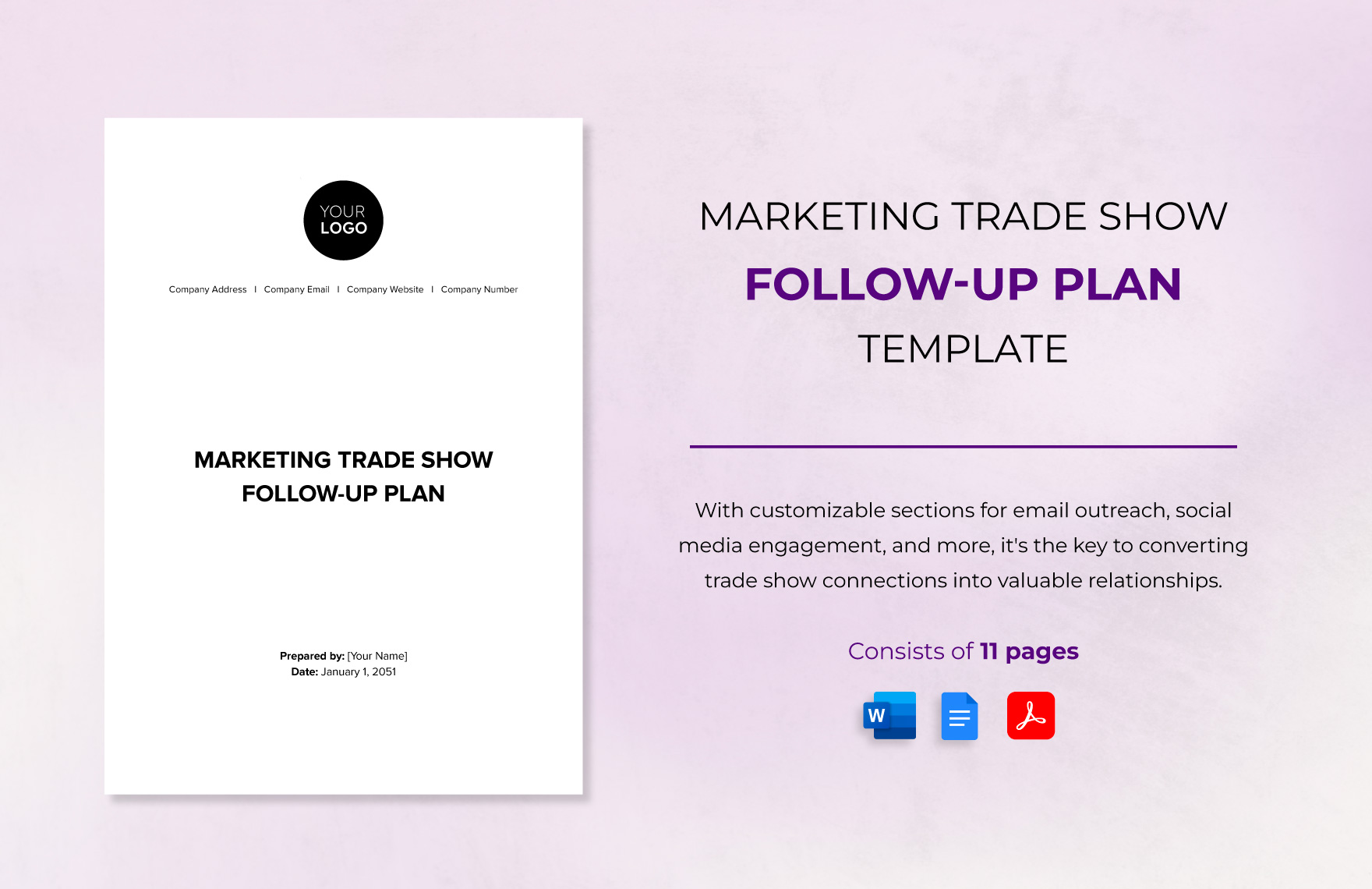 Marketing Trade Show Follow-up Plan Template