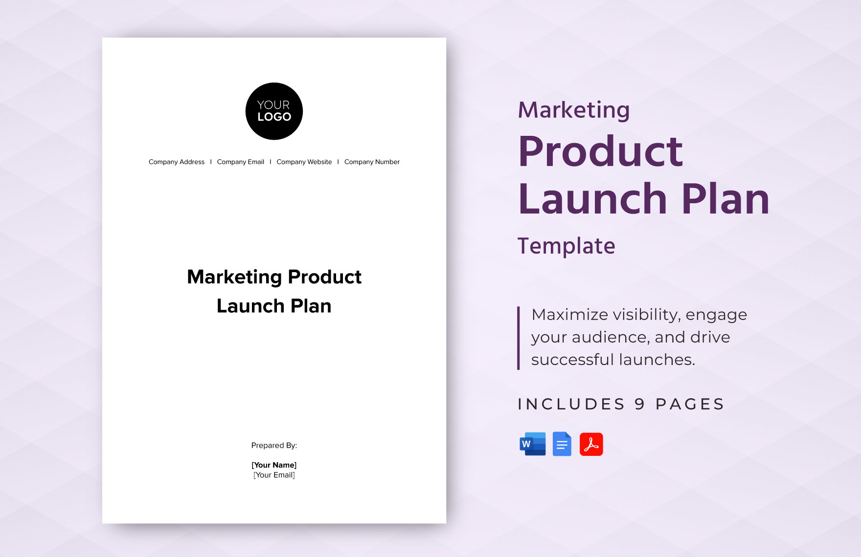 Marketing Product Launch Plan Template