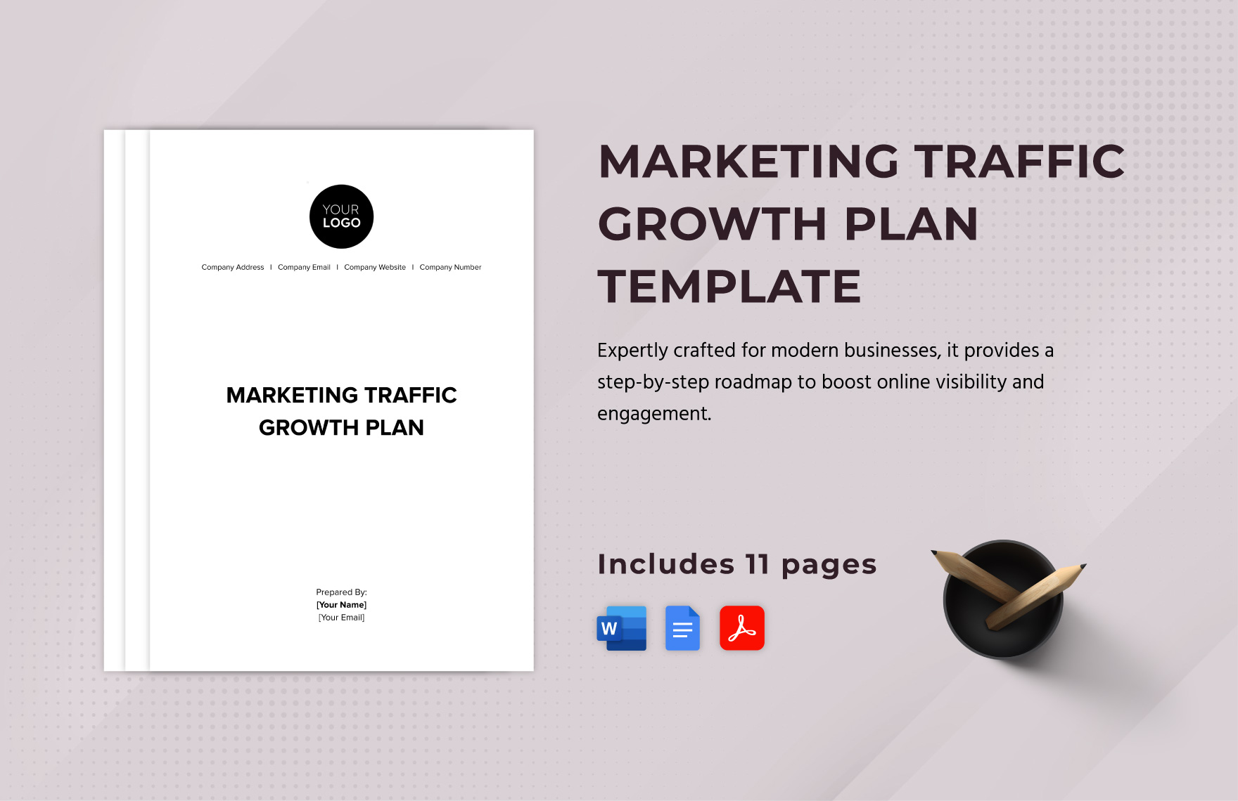 Marketing Traffic Growth Plan Template