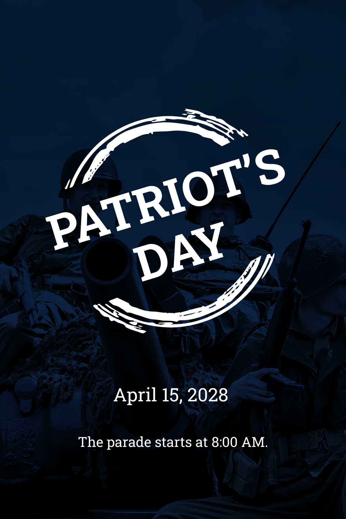 Patriot's Day Pinterest Pin Template - Edit Online & Download