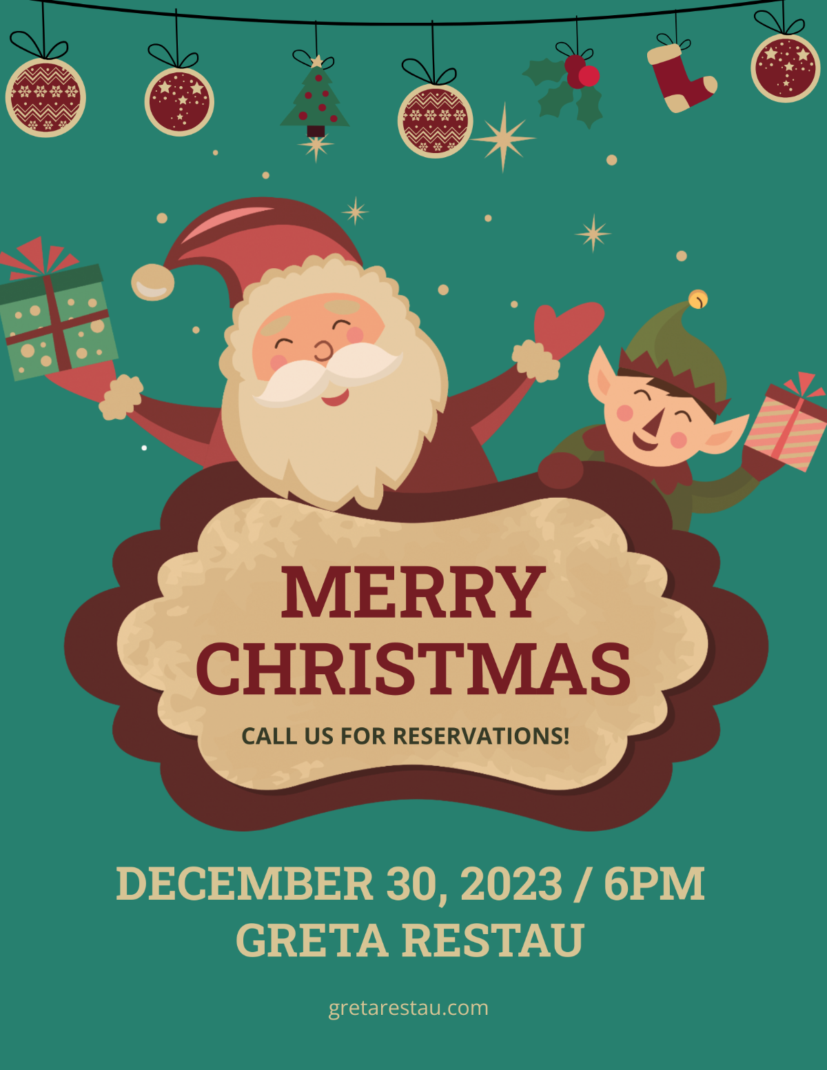 Free Merry Christmas Flyer Template