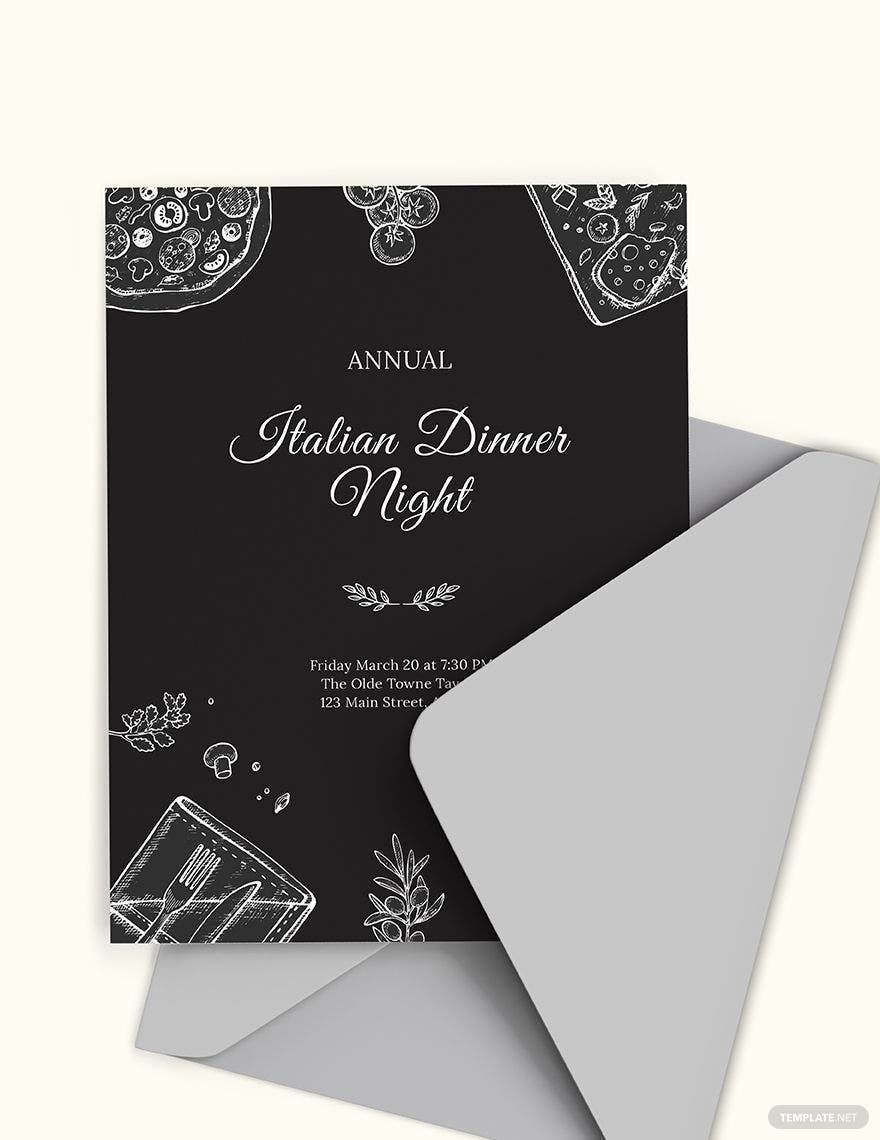 Annual Dinner Invitation Template in Word, Pages, PSD, Illustrator, Publisher - Download | Template.net