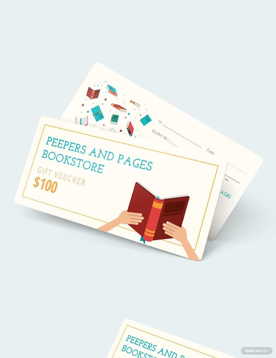 Book Gift Voucher template