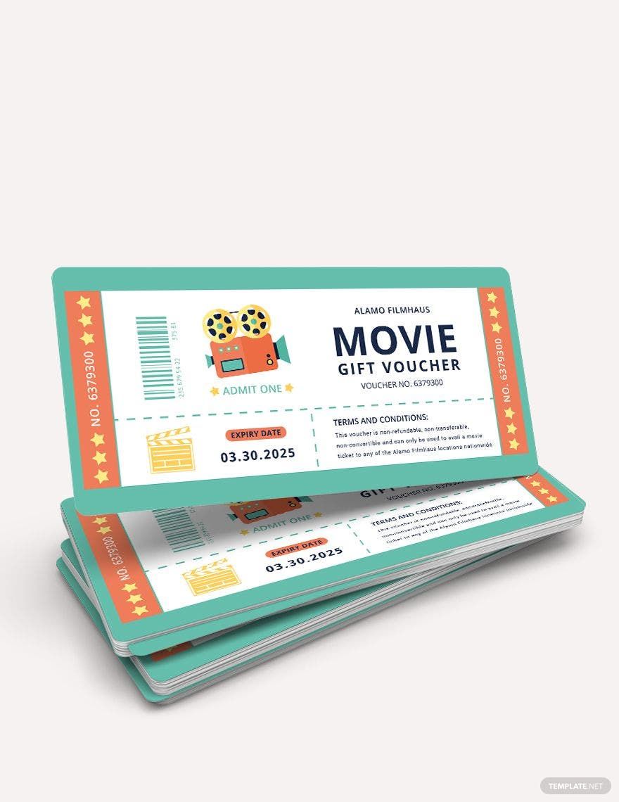 Movie Gift Voucher Template