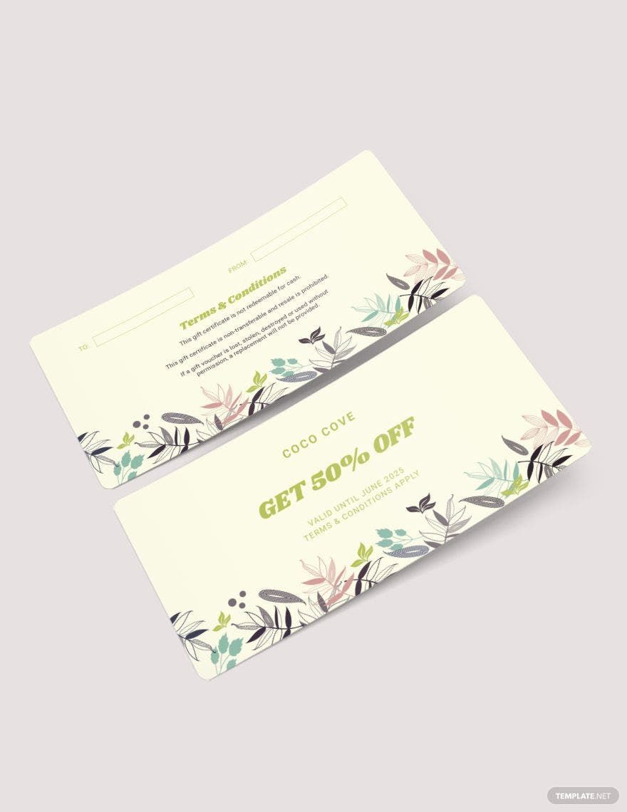 Printable Gift Voucher Template