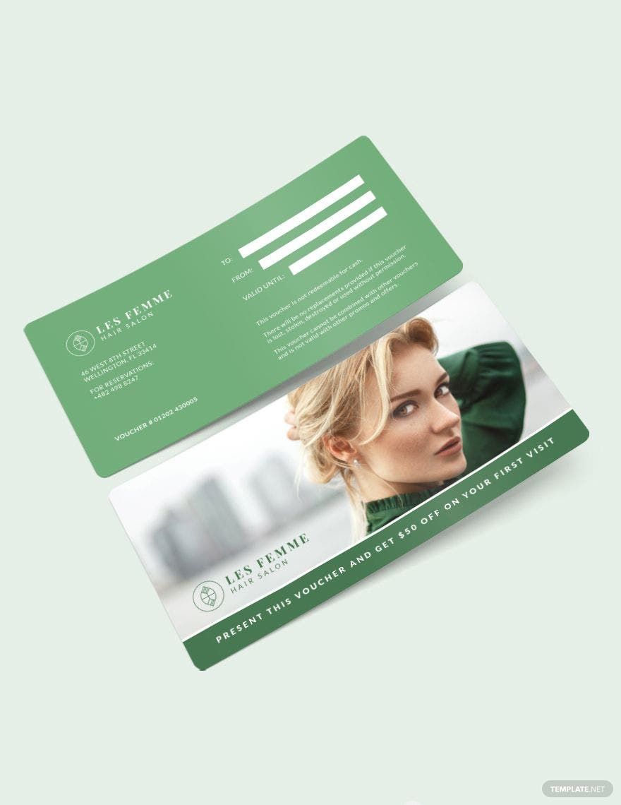 Salon Gift Voucher Template