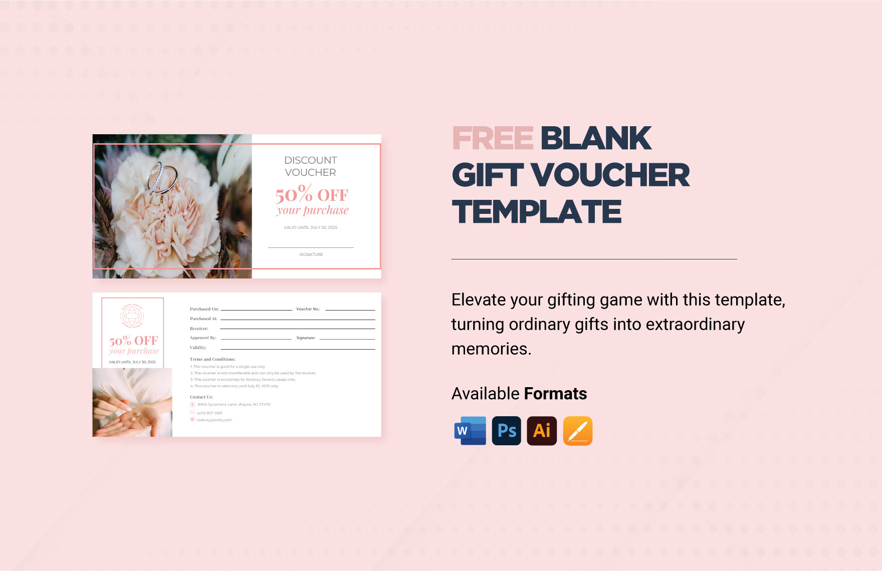 Blank Gift Voucher Template