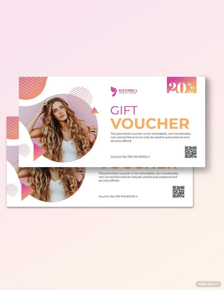 Salon Voucher Book Template