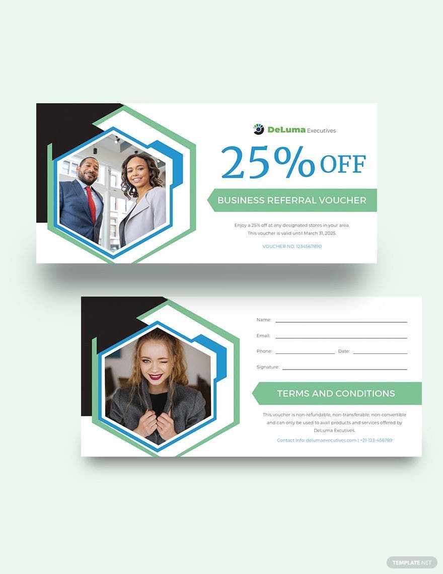 Business Referral Voucher Template