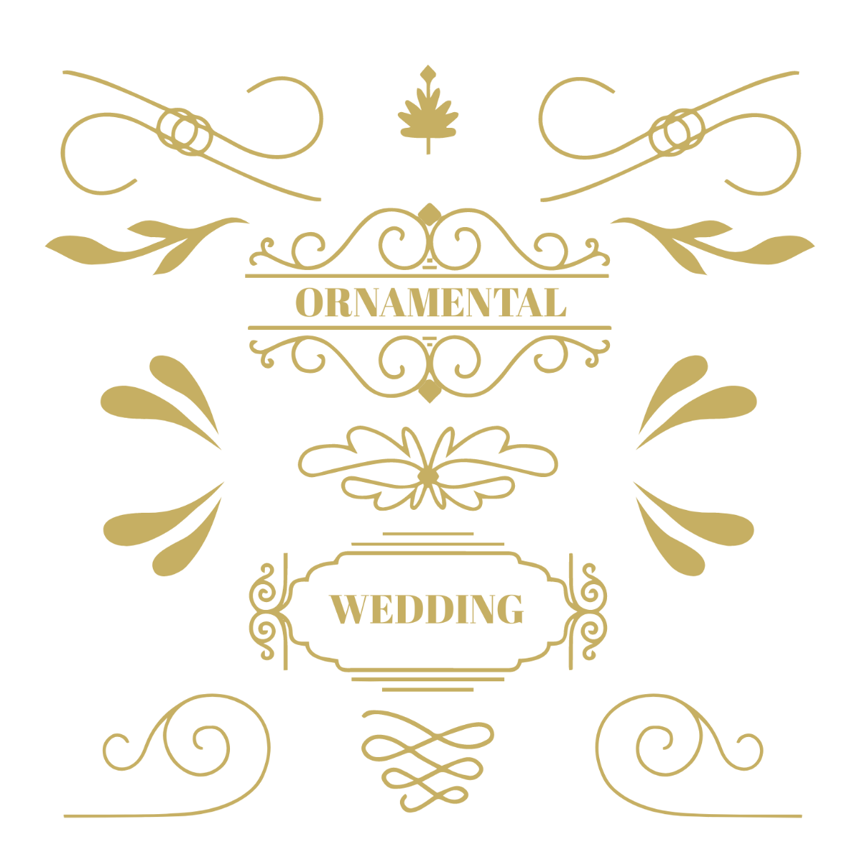 Ornamental Wedding Vector Template - Edit Online & Download