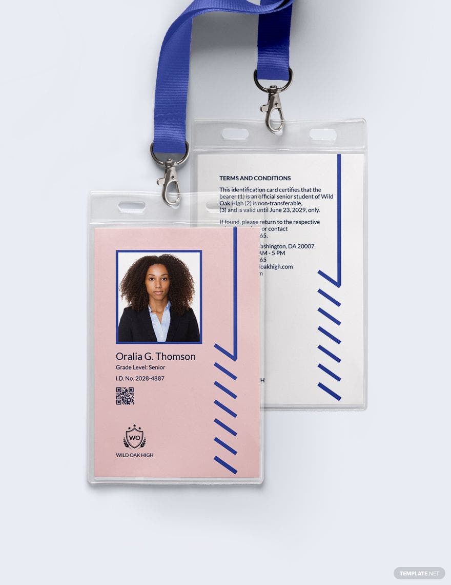 K12 School ID Card Template