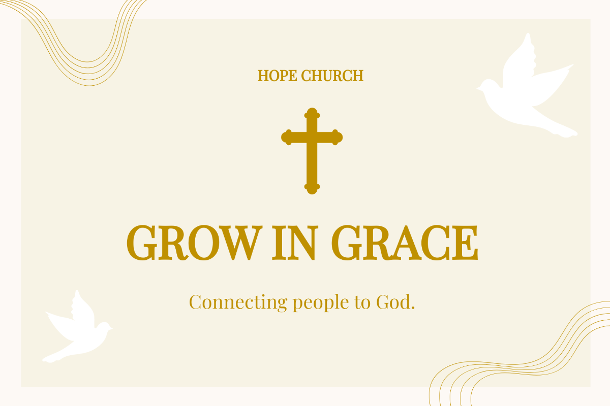 Church Card Template - Edit Online & Download