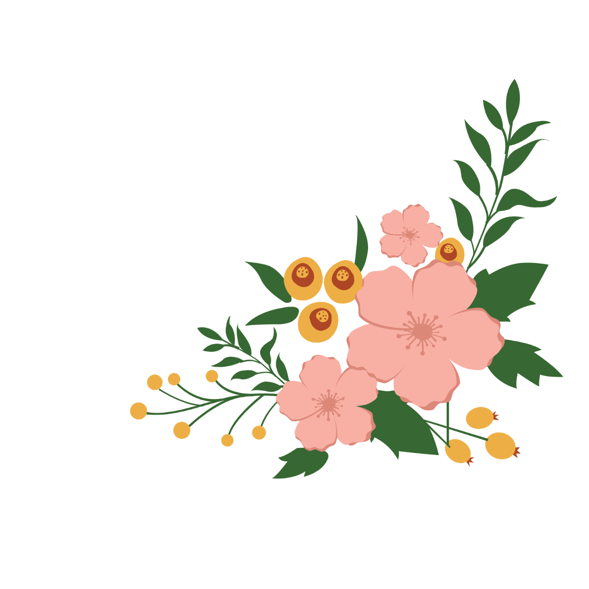 Wedding Floral Border Vector Template - Edit Online & Download