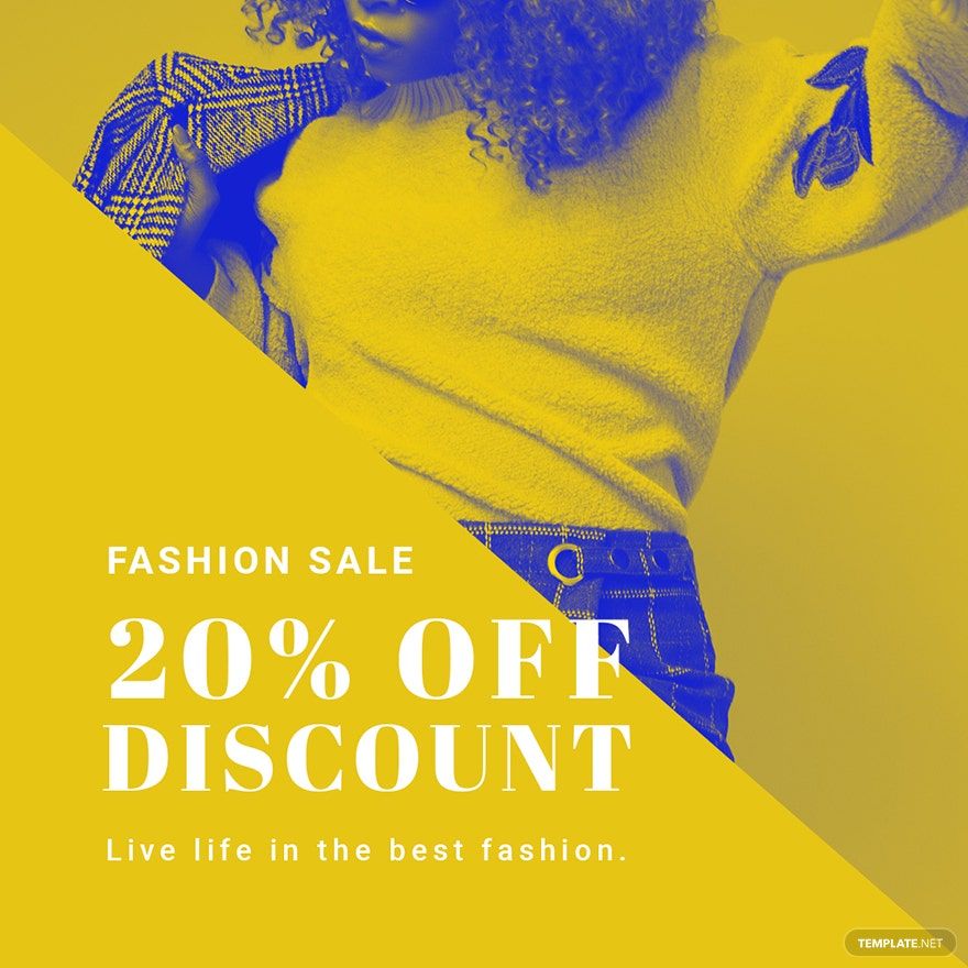 Creative Fashion Sale Instagram Post Template