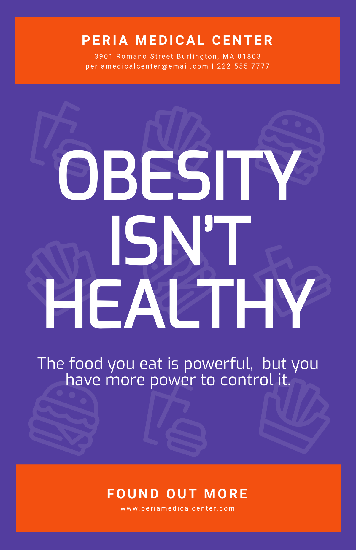 Free Obesity Awareness Poster Template - Edit Online & Download