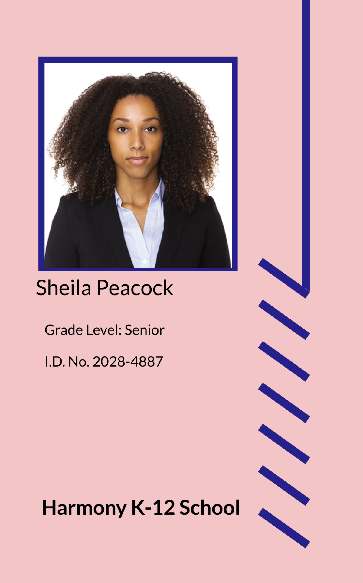 Free K12 School ID Card Template