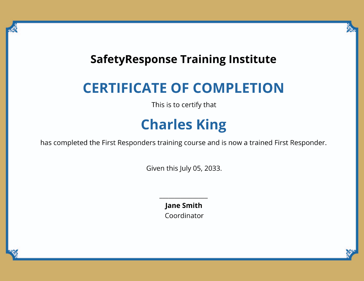 Training Academy Certificate Template - Edit Online & Download