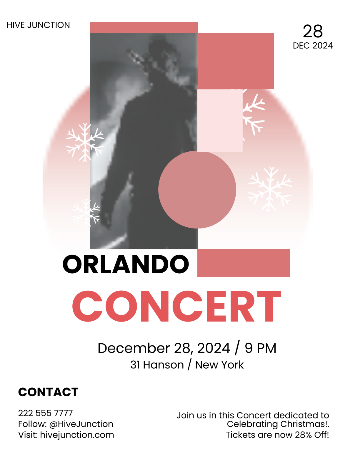 Free Christmas Concert Flyer Template