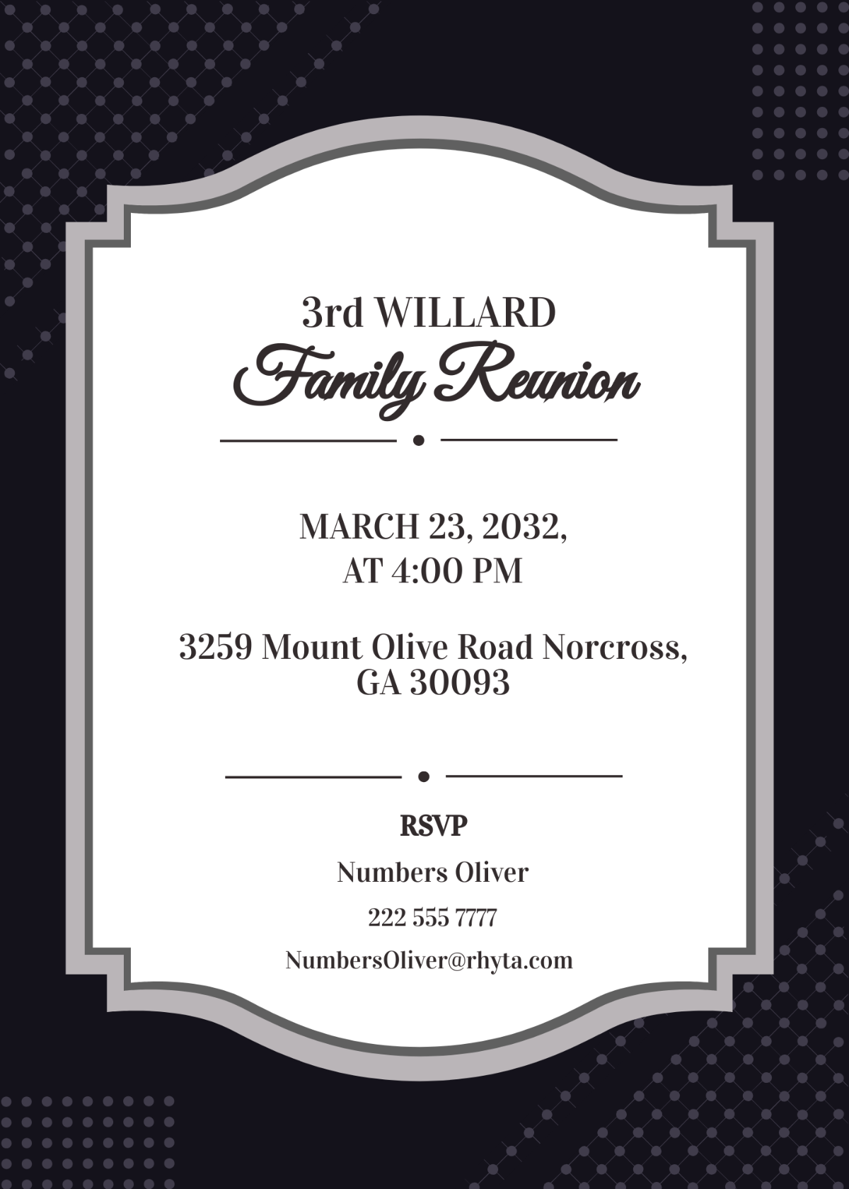 FREE Formal Invitation Templates Formal Event Invitation Word Template ...