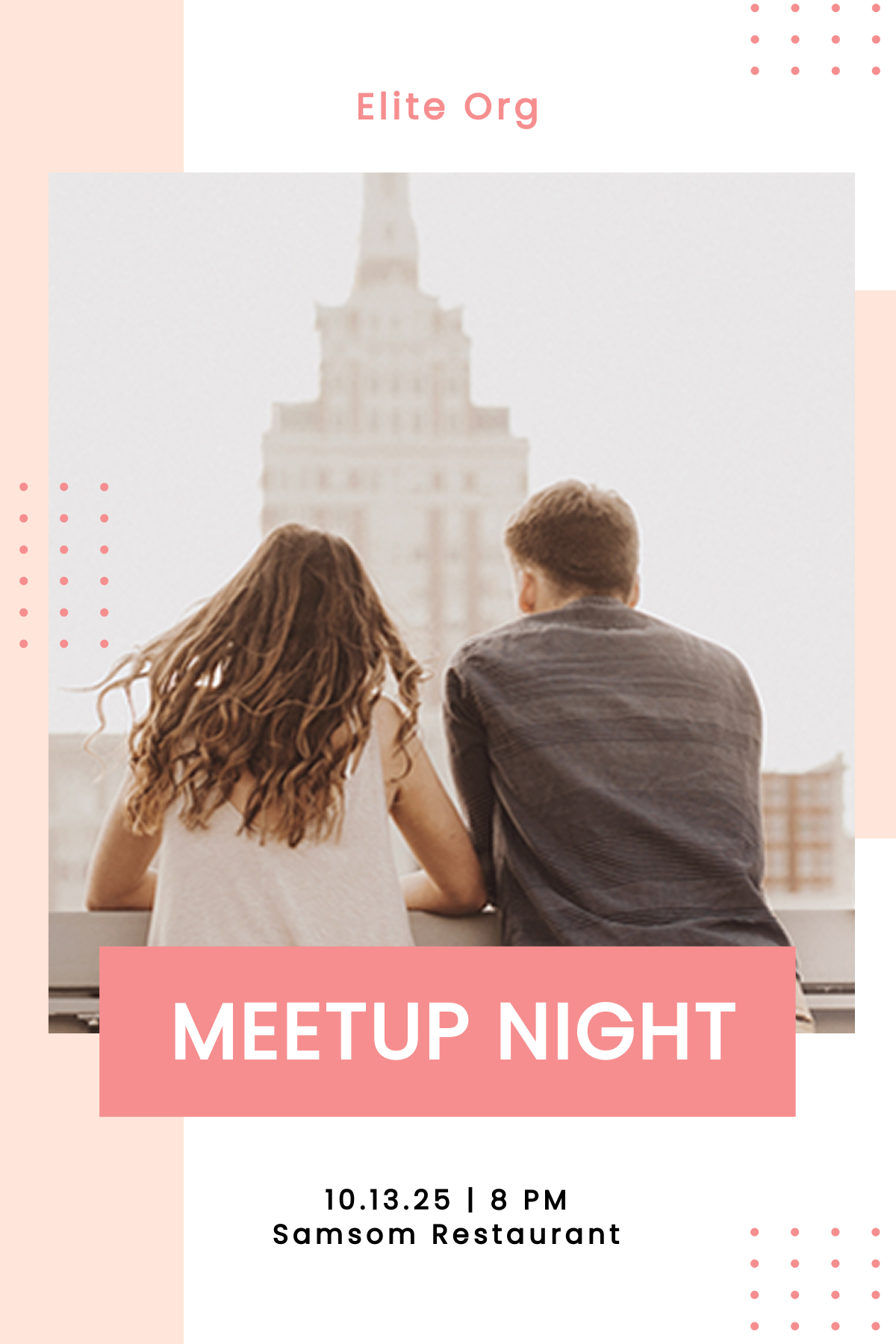 Meetup Event Pinterest Pin Template - Edit Online & Download