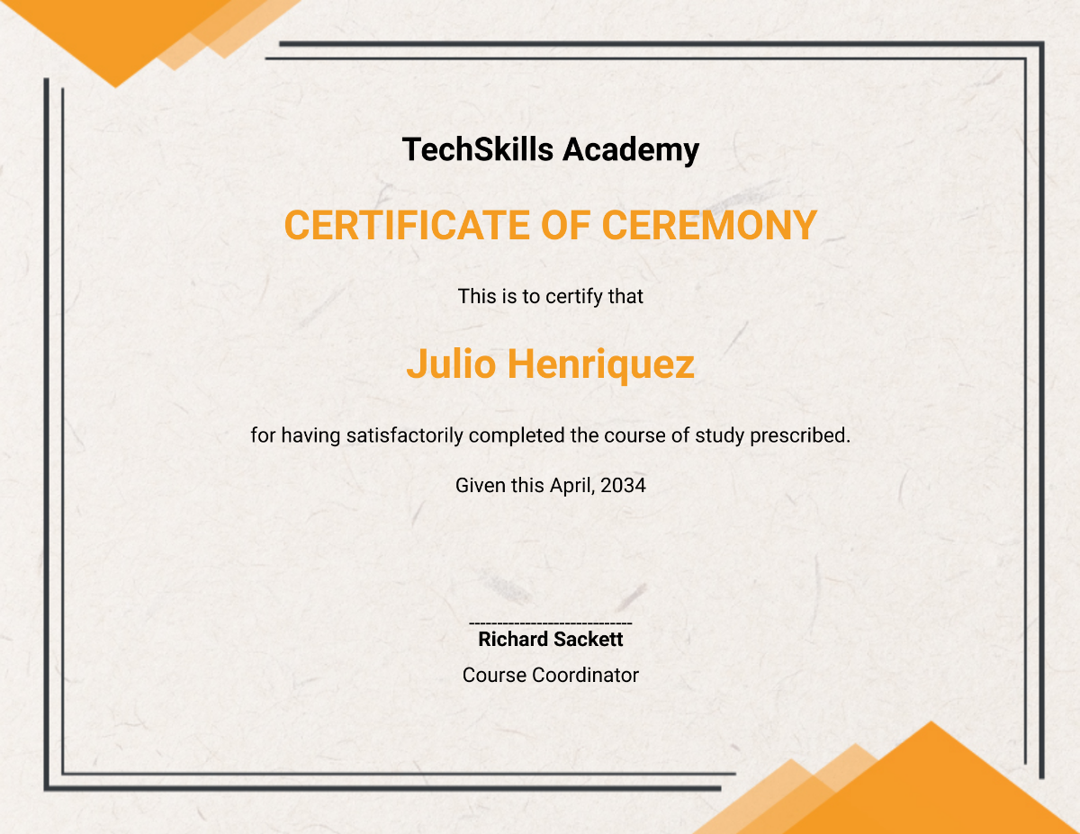 Editable Certificate of Training Ceremony College Graduate Template - Edit Online & Download