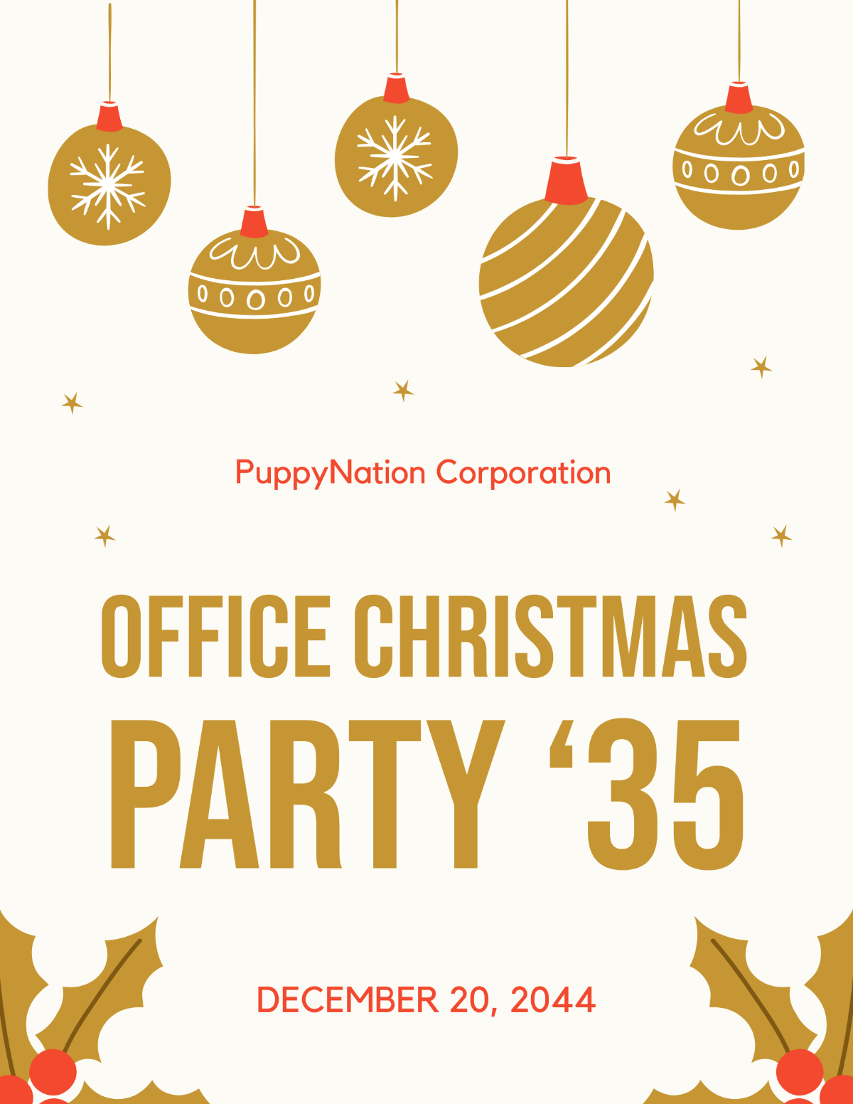 Free Christmas Event Flyer Template