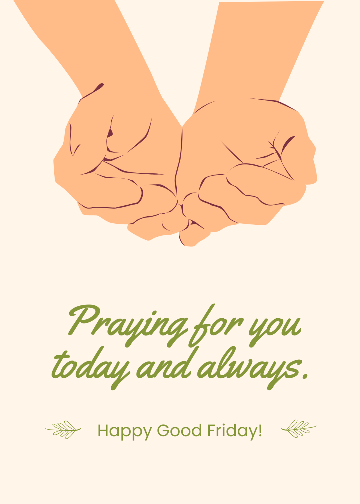 FREE Good Friday Greeting Card 2024 Template - Download in Word, Google ...