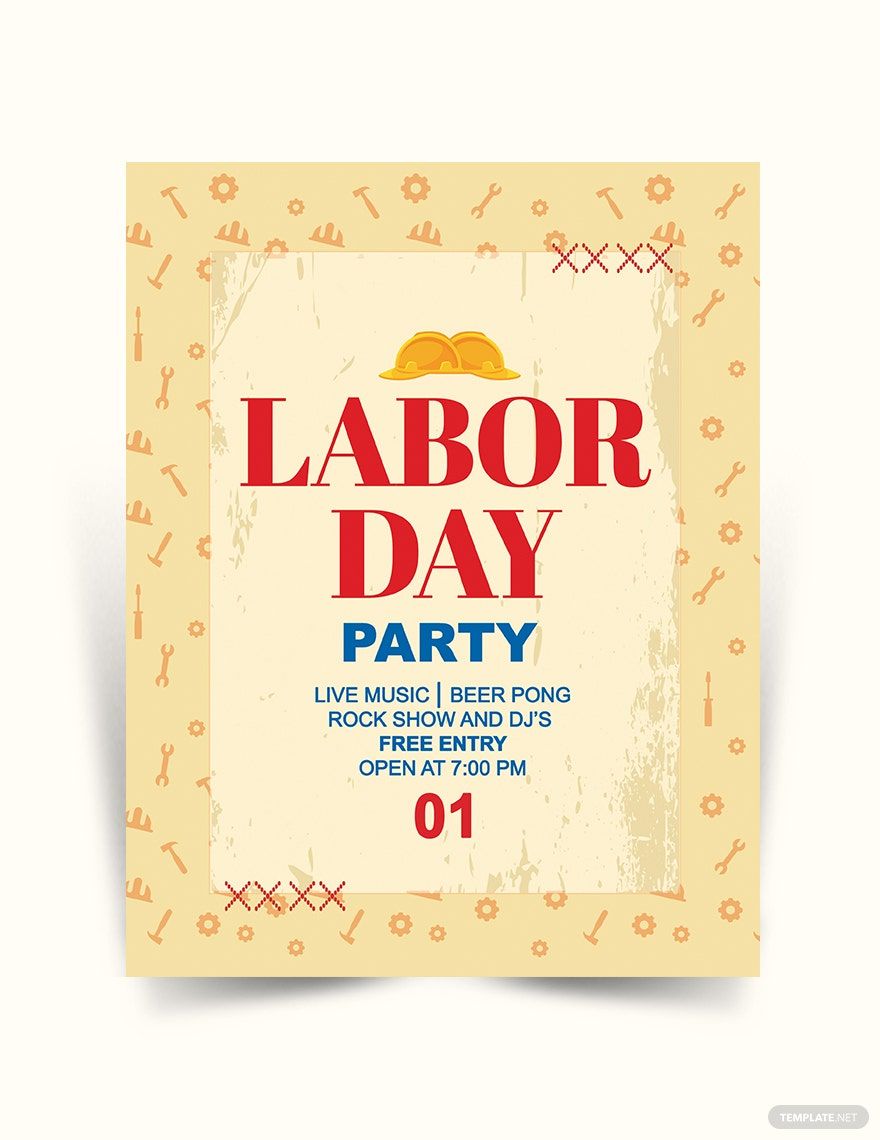 Labor day party Flyer Template